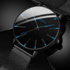 Alloy Mesh Band Men's Leisure Quartz Watch With Round Dial And Pin Buckle