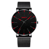 Alloy Mesh Band Men's Leisure Quartz Watch With Round Dial And Pin Buckle