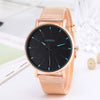 Alloy Mesh Band Men's Leisure Quartz Watch With Round Dial And Pin Buckle