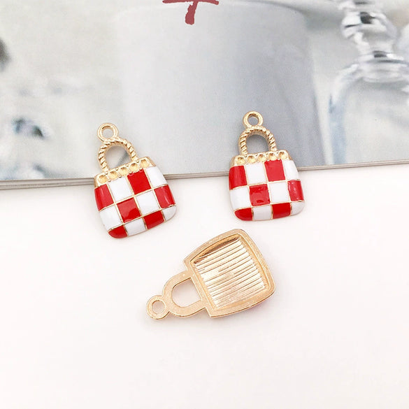 Alloy Mesh Handbag And Jewelry Accessories With Totem Pattern And Dripping Oil Design