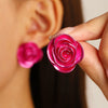 Alloy Metal Geometric Style Electroplated Women's Earrings