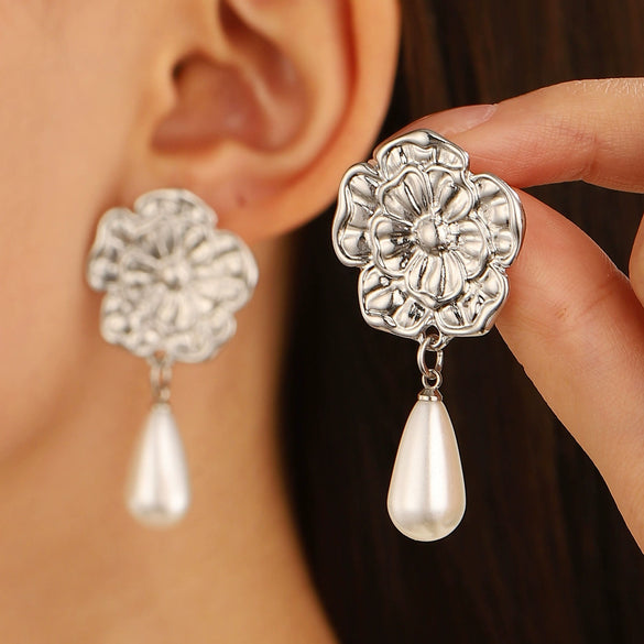 Alloy Metal Geometric Style Electroplated Women's Earrings