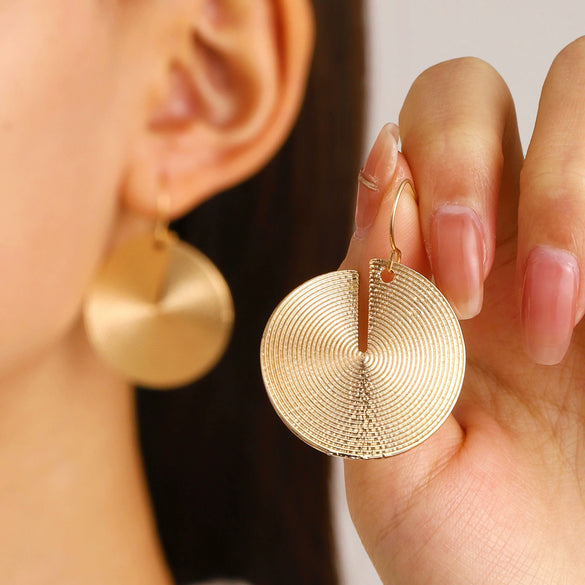 Alloy Metal Geometric Style Electroplated Women's Earrings