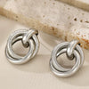 Alloy Metal Geometric Style Electroplated Women's Earrings