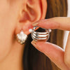 Alloy Metal Geometric Style Electroplated Women's Earrings