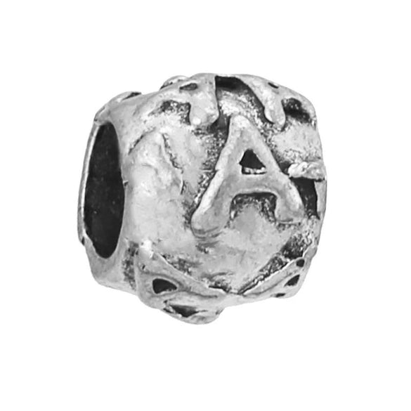 Alloy Metal Totem Pattern Round Beads Electroplated Crown Bracelet Jewelry Accessories
