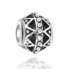 Alloy Metal Totem Pattern Round Beads Electroplated Crown Bracelet Jewelry Accessories