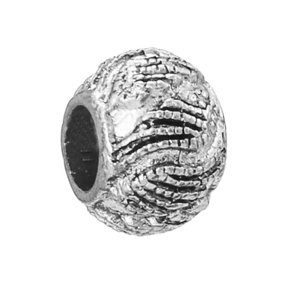 Alloy Metal Totem Pattern Round Beads Electroplated Crown Bracelet Jewelry Accessories
