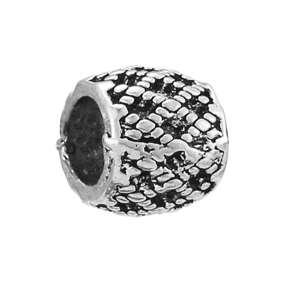 Alloy Metal Totem Pattern Round Beads Electroplated Crown Bracelet Jewelry Accessories