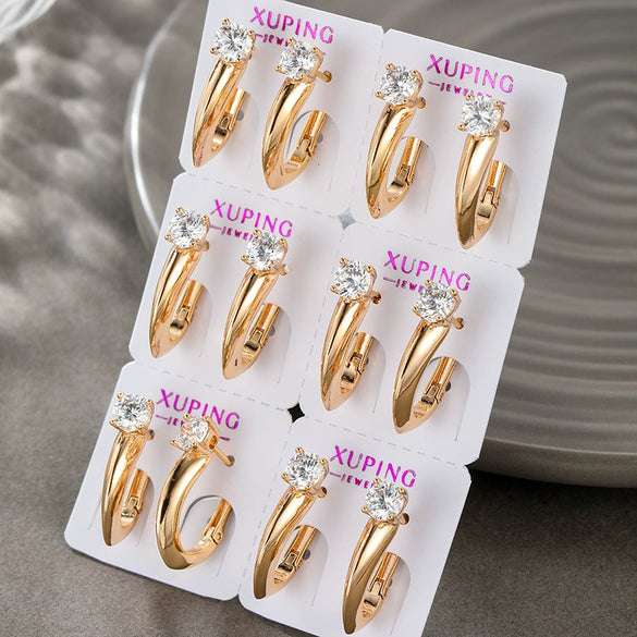 Alloy Micropaved Zircon Niche Design Electroplated Women's Earrings