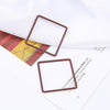 Alloy Minimalist Hollow Square Diy Handmade Jewelry Accessories Pendant Earrings With Baking Paint