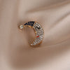 Alloy Moon Shaped Electroplated Minimalist Female Brooch