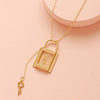 Alloy Multilayer Butterfly Personality Fashion Women's Necklace With Letters Numbers Text Pattern And Electroplating Design