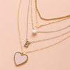 Alloy Multilayer Butterfly Personality Fashion Women's Necklace With Letters Numbers Text Pattern And Electroplating Design