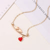 Alloy Multilayer Butterfly Personality Fashion Women's Necklace With Letters Numbers Text Pattern And Electroplating Design