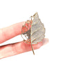 Alloy Natural Leaf Brooch Electroplated For Men And Women Fashionable Simple Pin Coat Suit Decoration
