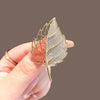 Alloy Natural Leaf Brooch Electroplated For Men And Women Fashionable Simple Pin Coat Suit Decoration