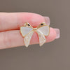 Alloy Natural Style Bow Brooch For Women With Electroplating Design