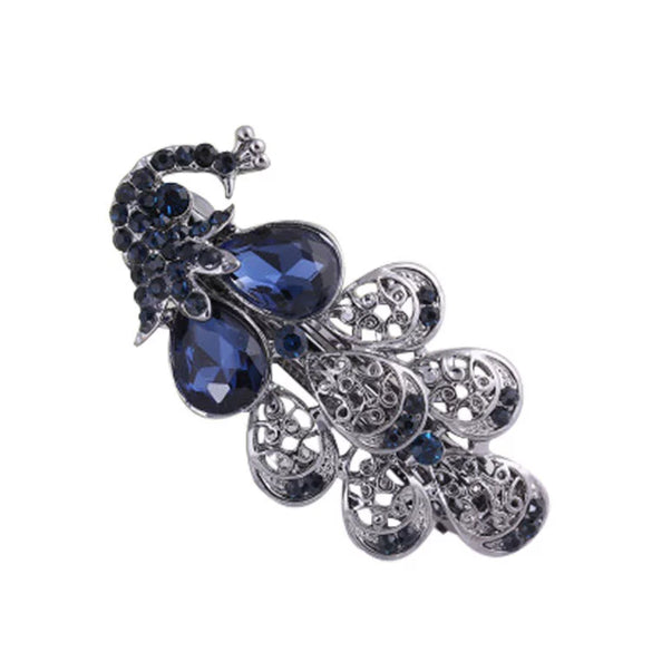 Alloy Natural Style Diamond Black Bow Hairpin Women's Hair Accessories