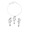 Alloy Neck Chain Necklace With Irregular Water Drops Lava Design Geometric Pattern Electroplating Process For Women