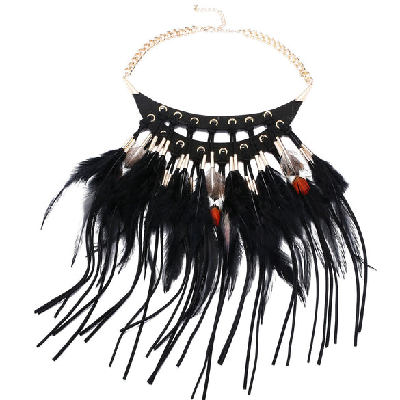 Alloy Necklace Fashion Style Geometric Design Water Wave Chain Mixed Gem Inlay Electroplating