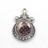 Alloy Ocean Moon Fish Scale Pendant Jewelry Accessories Electroplated With Round Pattern