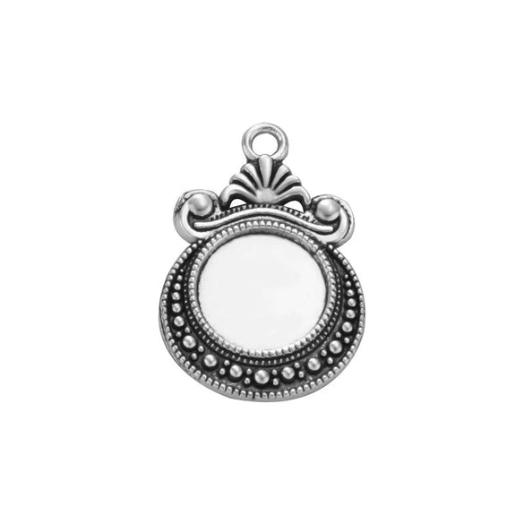 Alloy Ocean Moon Fish Scale Pendant Jewelry Accessories Electroplated With Round Pattern