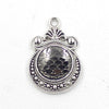 Alloy Ocean Moon Fish Scale Pendant Jewelry Accessories Electroplated With Round Pattern