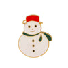 Alloy Oil Dripping Christmas Brooch With Festival Elements Like Santa Claus Tree Garland Snowman Bell