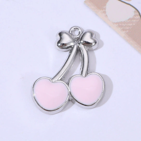 Alloy Oil Dripping Fruit Style Diy Handmade Jewelry Accessories Earrings Bracelet Necklace