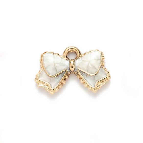 Alloy Oil Drop Bow Tie Pendant Jewelry Accessories For Earrings Hair Mobile Phone