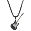 Alloy Oil Drop Diamond Guitar Earrings Punk Style Electroplated Women's