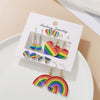 Alloy Oil Drop Heart Earrings For Women
