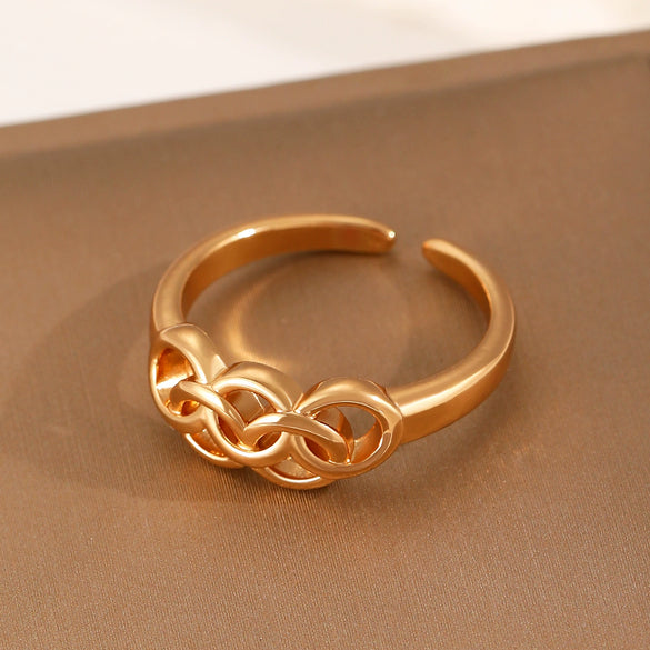 Alloy Opal Ring For Women With Geometric Animal Zodiac Pattern And Electroplating Design