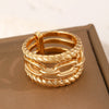 Alloy Opal Ring For Women With Geometric Animal Zodiac Pattern And Electroplating Design
