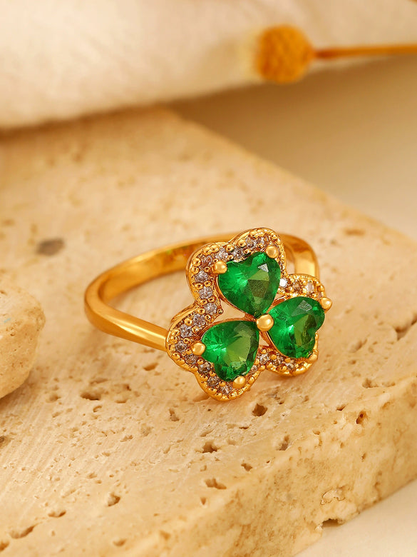 Alloy Opal Ring For Women With Geometric Animal Zodiac Pattern And Electroplating Design