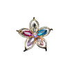 Alloy Openwork Rhinestone Flower Brooch Electroplated Women's And Unisex Corsage Accessory Scarf Buckle Antiexposure Pin