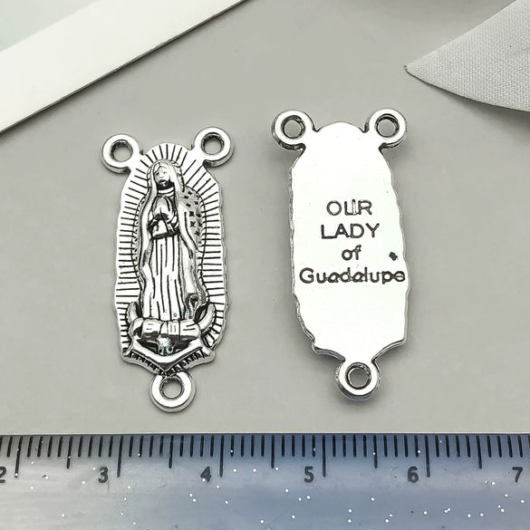 Alloy Oval Threehole Cross Pendant Jewelry Accessories Ancient Silver Retro Electroplating Style