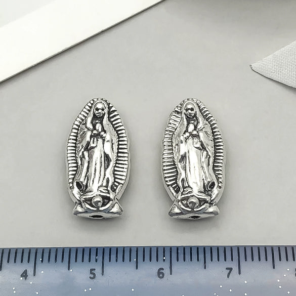 Alloy Oval Threehole Cross Pendant Jewelry Accessories Ancient Silver Retro Electroplating Style