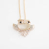 Alloy Owl Inlaid Opal Women's Snake Bone Chain Sweater Chain