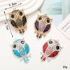 Alloy Owl Rhinestone Animal Air Outlet Jewelry Accessories Pendant With Electroplating