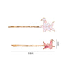 Alloy Paper Crane Hairpin Side Clip For Women Sweet Style Electroplated Headwear