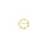 Alloy Pearl Circle Flower Style Electroplating Women's Brooch And Silk Scarf Buckle Accessories