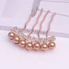 Alloy Pearl Fourtooth Hair Comb With Rhinestone Bow Women's Hair Accessories Electroplated
