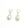 Alloy Pearl Inlaid Specialshaped Earrings Retro Elegant Style