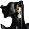 Alloy Pearl Metal Earrings Geometric Fashion Retro Style