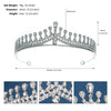 Alloy Pearl Rhinestone Flower Cake Crown For Adult Women Electroplated Wedding Bridal Hair Accessories