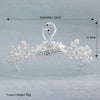 Alloy Pearl Rhinestone Flower Cake Crown For Adult Women Electroplated Wedding Bridal Hair Accessories