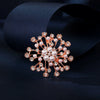 Alloy Pearl Women's Natural Style Flower Pattern Electroplated Brooch Wholesale Accessories