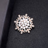 Alloy Pearl Women's Natural Style Flower Pattern Electroplated Brooch Wholesale Accessories